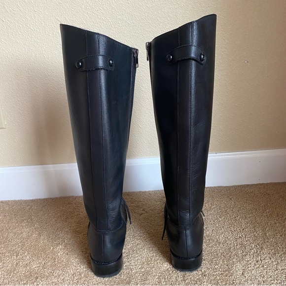 Juicy Coture Leather Riding Boots Black - Picture 5 of 11